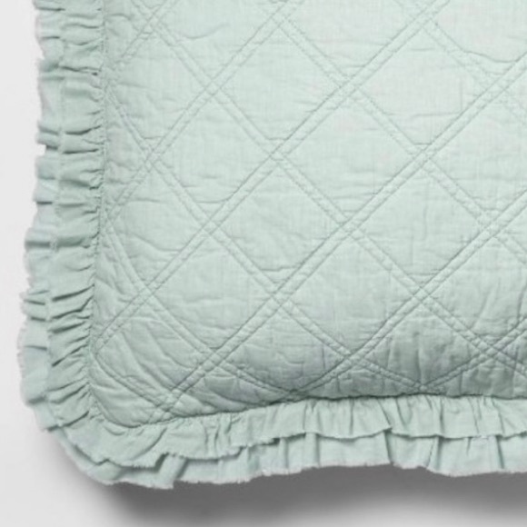 Threshold | Bedding | New Threshold Vintage Ruffle Standard Sham Pale ...